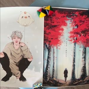 BTS Jimin and HYYH FanArt posters